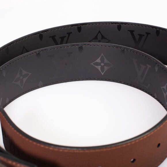 Authentic Louis Vuitton Brown LV 40mm Reversible Belt Size 110/44 - Picture 4 of 5